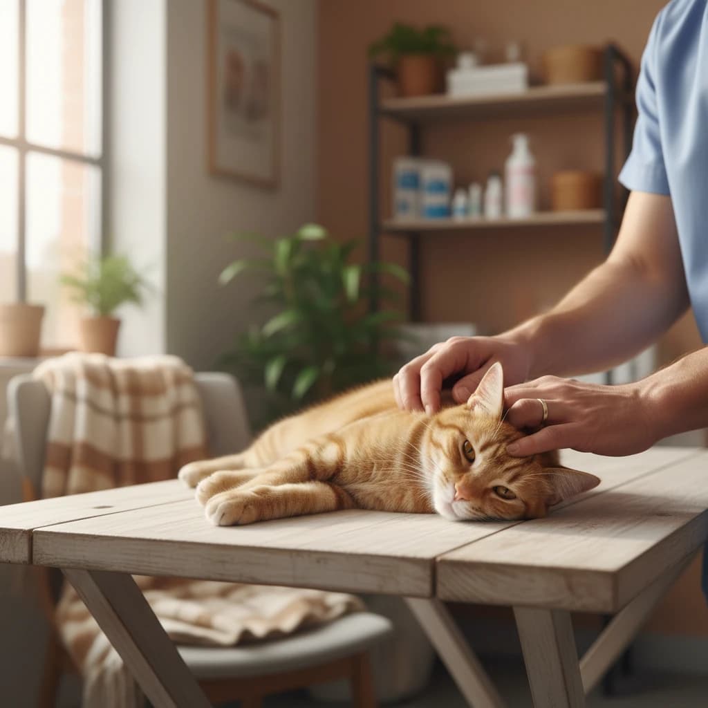 Tier in liebevoller Pflege