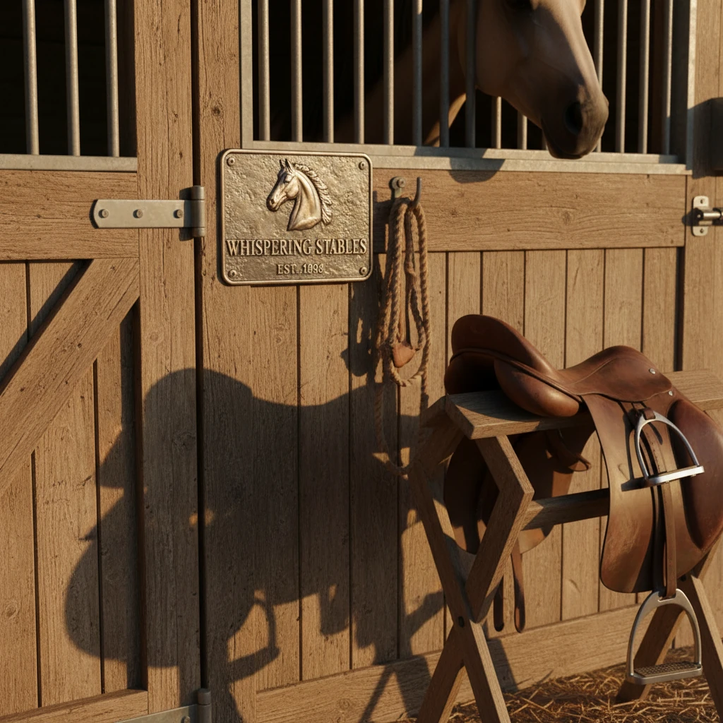 Stall- oder Gehegeplakette